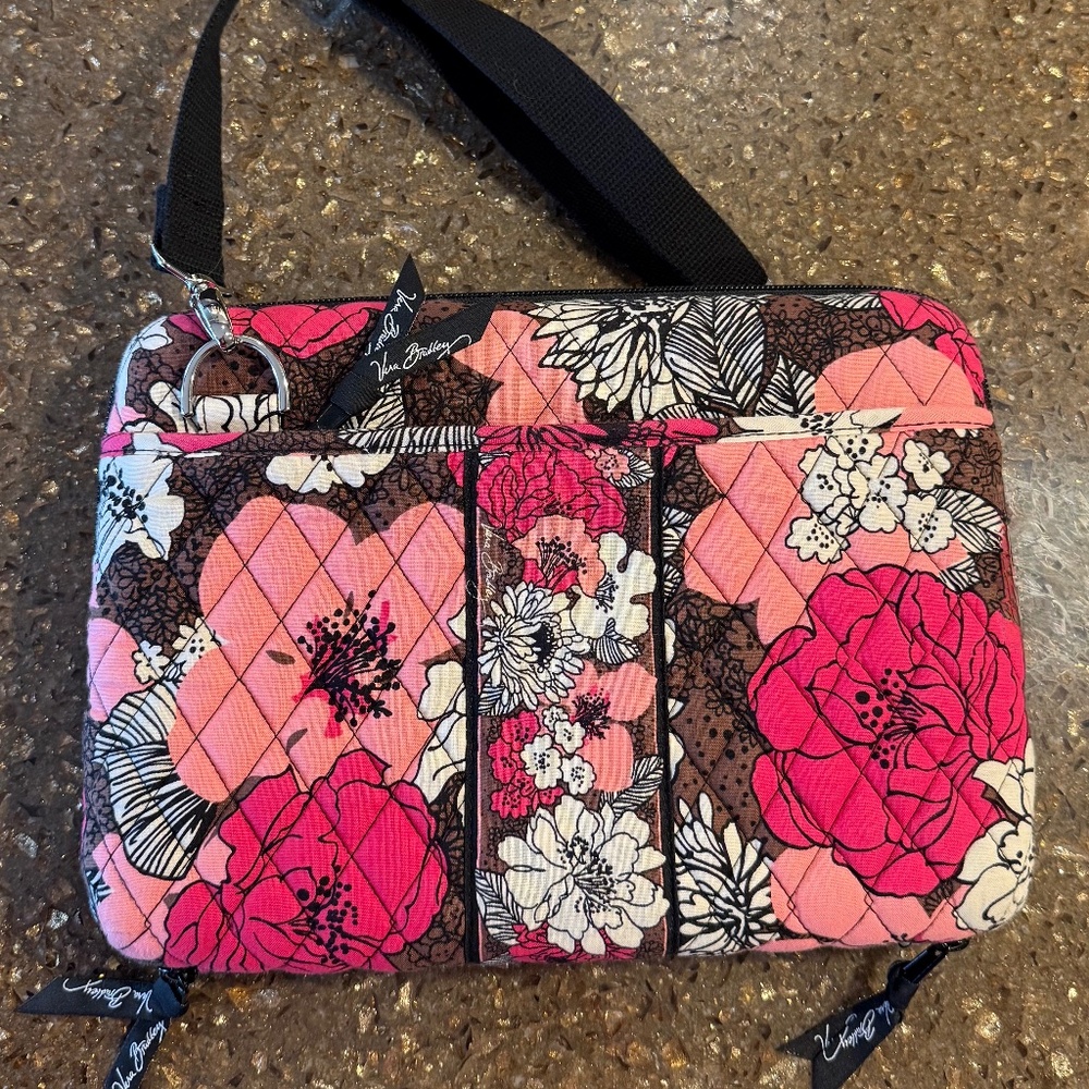 VERA BRADLEY Mocha Rouge (retired) iPad/notebook case